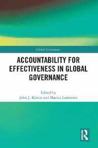 Accountability for Effectiveness in Global Governance