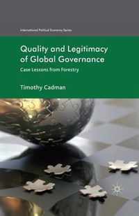 Quality and Legitimacy of Global Governance