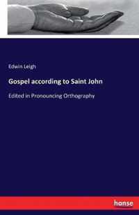 Gospel according to Saint John