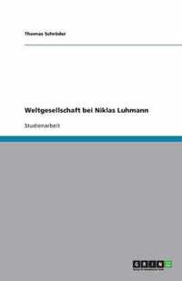 Weltgesellschaft bei Niklas Luhmann