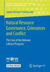 Natural Resource Governance, Grievances and Conflict