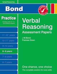 Bond Assessment Papers Verbal Reasoning 8-9 Yrs