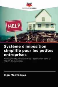 Systeme d'imposition simplifie pour les petites entreprises