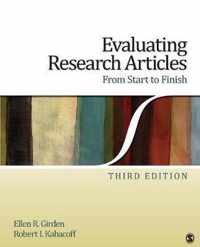 Evaluating Research Articles From Start to Finish