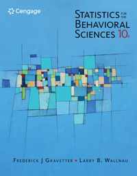 Statistics for the Behavioral Sciences