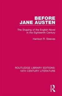 Before Jane Austen