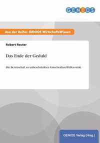 Das Ende der Geduld: Die Bereitschaft zu unbeschränkten Griechenland-Hilfen sinkt