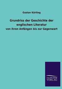 Grundriss Der Geschichte Der Englischen Literatur