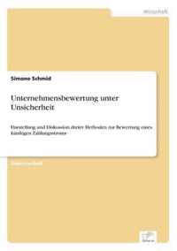 Unternehmensbewertung unter Unsicherheit