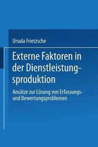 Externe Faktoren in Der Dienstleistungsproduktion