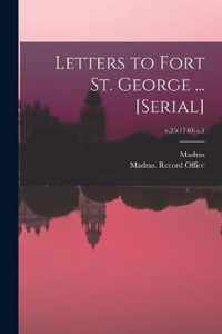 Letters to Fort St. George ... [serial]; v.25(1740) c.1