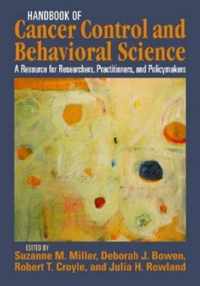 Handbook of Cancer Control and Behavioral Science