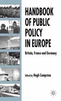 Handbook of Public Policy in Europe