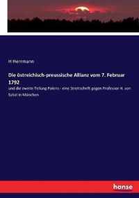 Die oestreichisch-preussische Allianz vom 7. Februar 1792