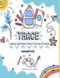 Trace letters Alphabet hand writing practice workbook