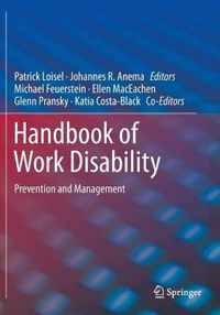 Handbook of Work Disability