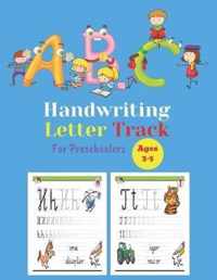 Handwriting Letter Track For Preschoolers