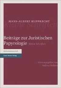 Beitrage Zur Juristischen Papyrologie