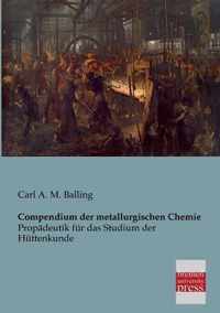 Compendium Der Metallurgischen Chemie