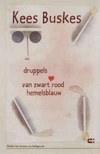 Druppels Van Zwart, Rood, Hemelsblauw