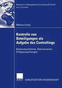 Kontrolle Von Beteiligungen ALS Aufgabe Des Controllings