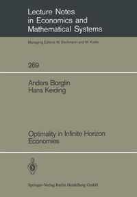 Optimality in Infinite Horizon Economies