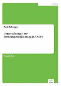 Untersuchungen zur Strahlungsmodellierung in ANSYS