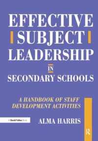 Effective Subject Leadership in Secondary Schools