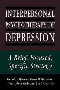 Interpersonal Psychotherapy of Depression