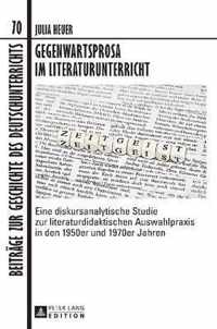 Gegenwartsprosa im Literaturunterricht