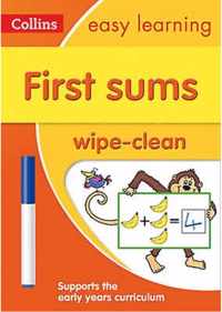 First Sums Age 3-5 Wipe Clean Activity Book