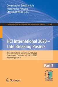 HCI International 2020 Late Breaking Posters