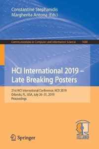 HCI International 2019 - Late Breaking Posters