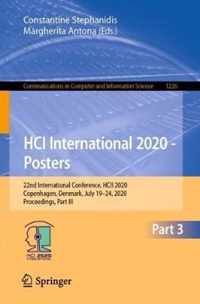 HCI International 2020 - Posters