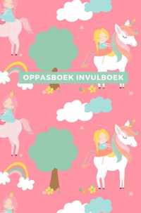 Oppasboek invulboek