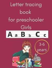 Letter tracing book for preschooler girls 3-6 years