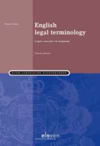 Boom Juridische studieboeken - English legal terminology