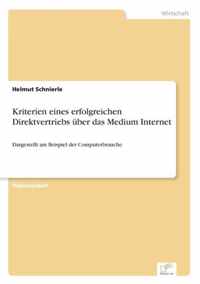 Kriterien eines erfolgreichen Direktvertriebs uber das Medium Internet