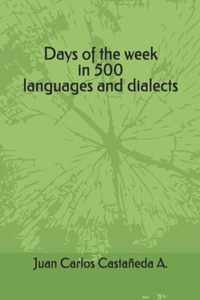 Days of the week in 500 languages and dialects