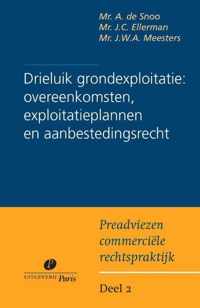 Preadviezen commerciele rechtspraktijk 2 -   Drieluik grondexploitatie: overeenkomsten, exploitatieplannen en aanbestedingsrecht