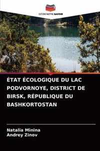 Etat Ecologique Du Lac Podvornoye, District de Birsk, Republique Du Bashkortostan