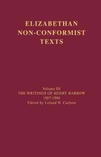 The Writings of Henry Barrow, 1587-1590