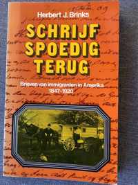 Schryf spoedig terug