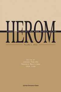 Herom 1-2012 Journal on Hellenistic and Roman material culture