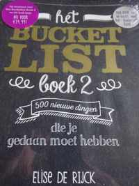 Het Bucketlist Boek 2, 500 dingen die je gedaan moet hebben, met leuk tasje