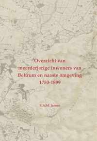 Overzicht van meerderjarige inwoners van Beltrum en naaste omgeving 1750-1899