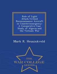 Role of Light Attack/Armed Reconnaissance Aircraft in Counterinsurgency