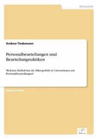 Personalbeurteilungen und Beurteilungstaktiken