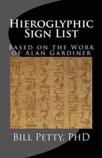 Hieroglyphic Sign List