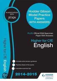 SQA Specimen Paper 2014 Higher for CFE English & Hodder Gibson Model Papers